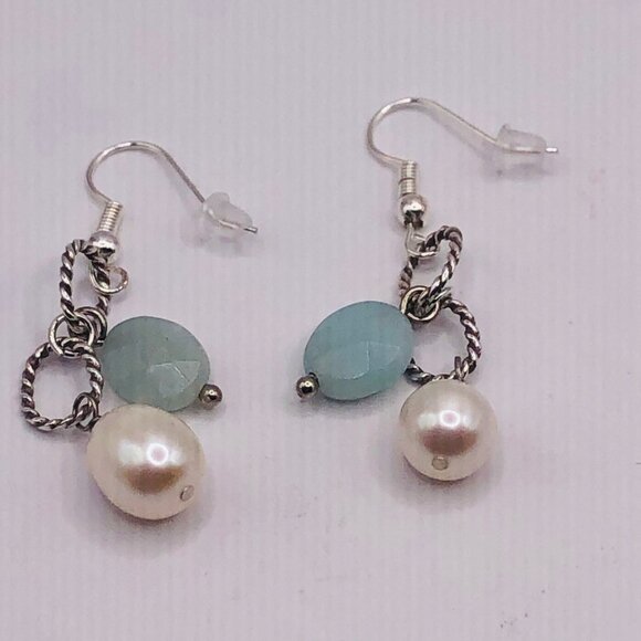Brighton under the sea custom bead french wire earrings - Picture 1 of 7